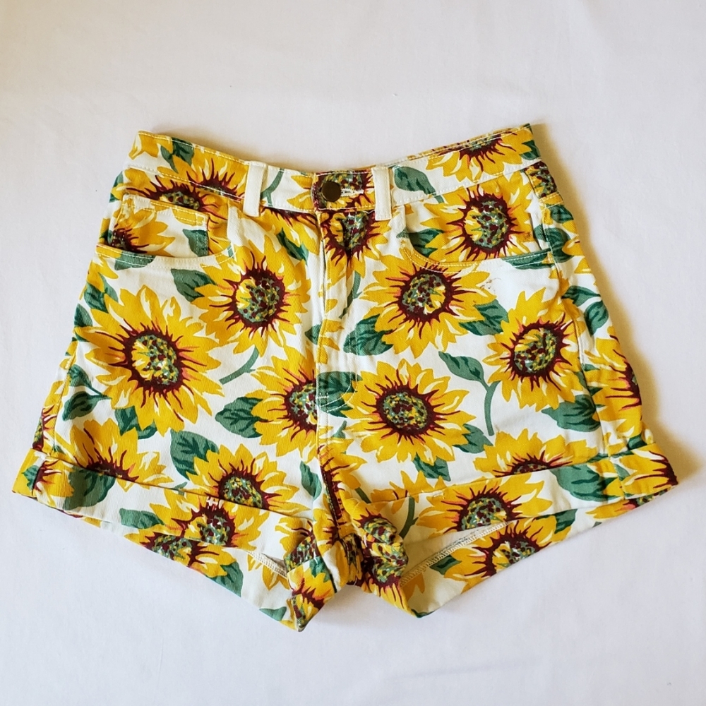 American Apparel High-Waisted Sunflower …